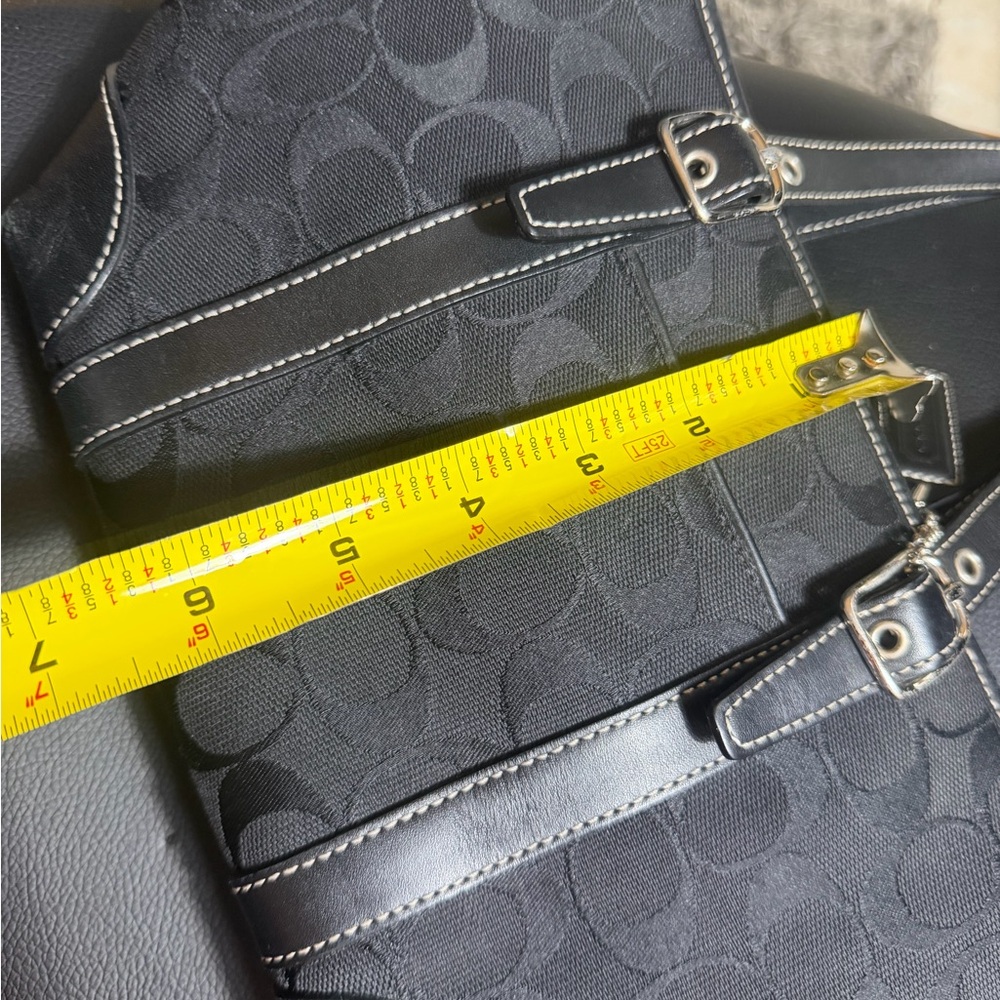 Coach Black Monogram Handbag COACH Small Satchel Handbag Great condition - Picture 10 of 10